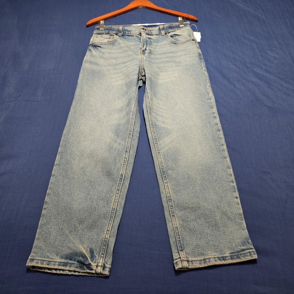 Wonder Nation Jeans Boys 10 Husky Blue Light Wash Straight Adjustable Waist